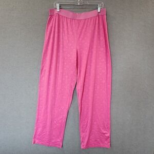 Juicy Couture Womens Pajama Pants XL Pink Sleepwear Lounge Embossed